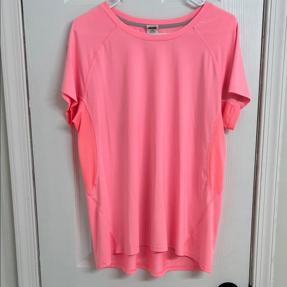 Avia Women’s Bright Pink Short Sleeve Tee • Size Large • Excellent Condition